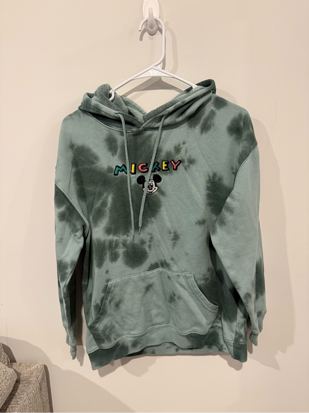 Disney Mickey Mouse Pullover Hoodie - Sage Green